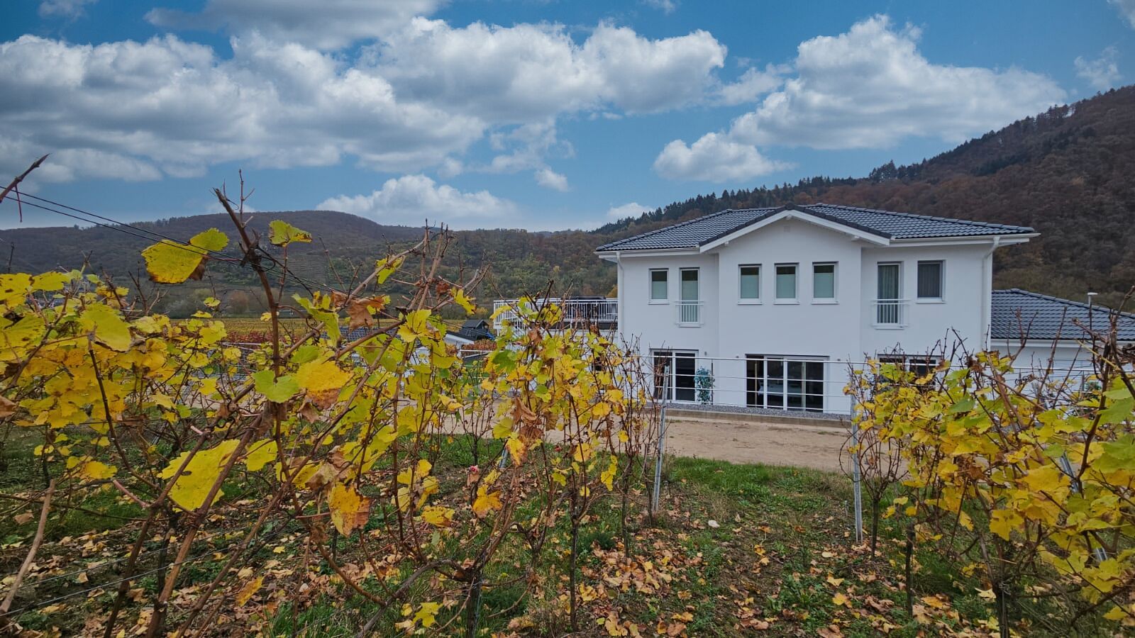 Hausansicht in der Landschaft