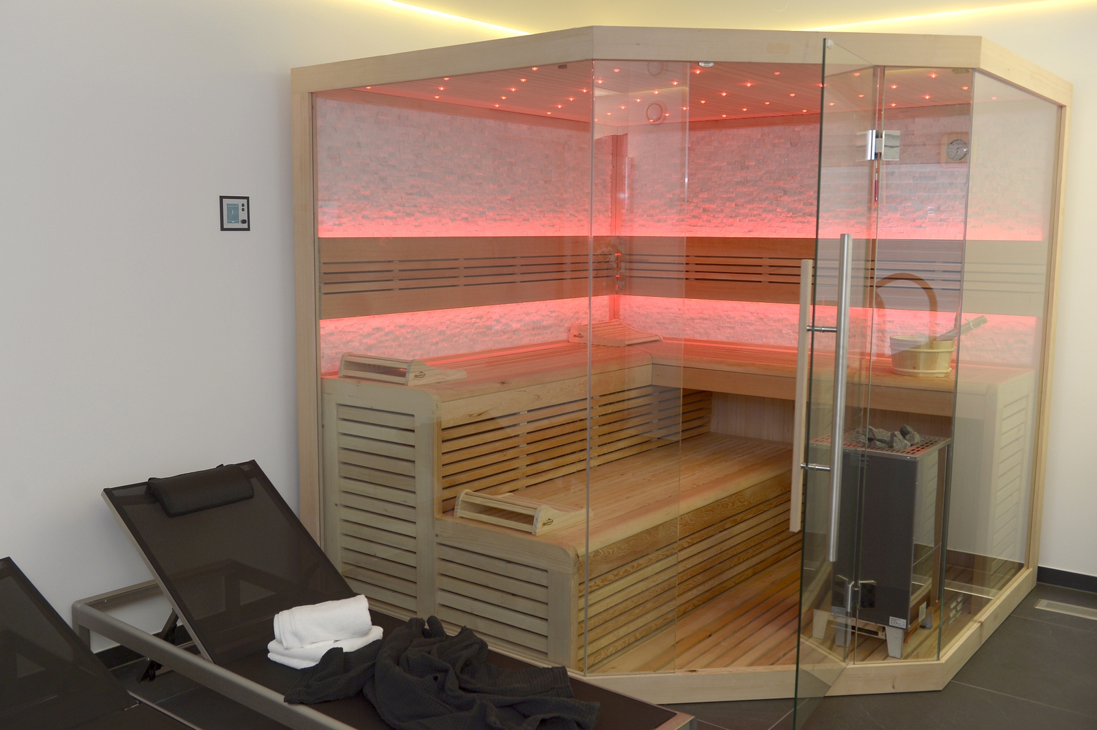 Sauna und Ruhebereich